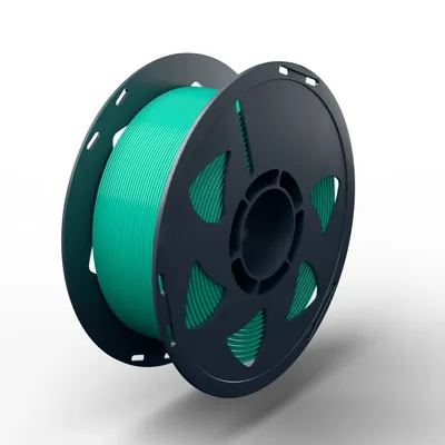 Rollo de filamento PLA brillante Aqua de 1 kg