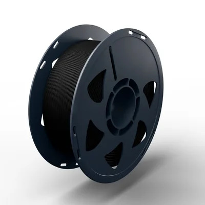 Rollo de filamento PLA Negro Mate de 1 kg